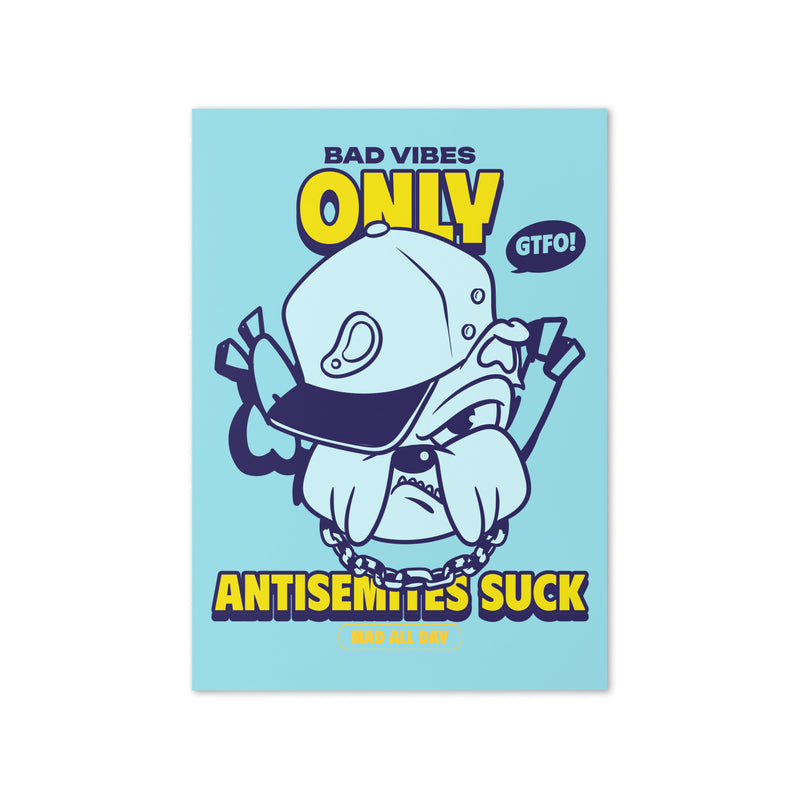 Streetart Graffiti Cartoon | Antisemitism | Greeting Card