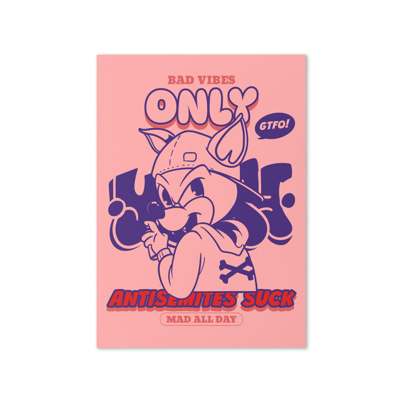 Streetart Graffiti Cartoon | Antisemitism | Greeting Card