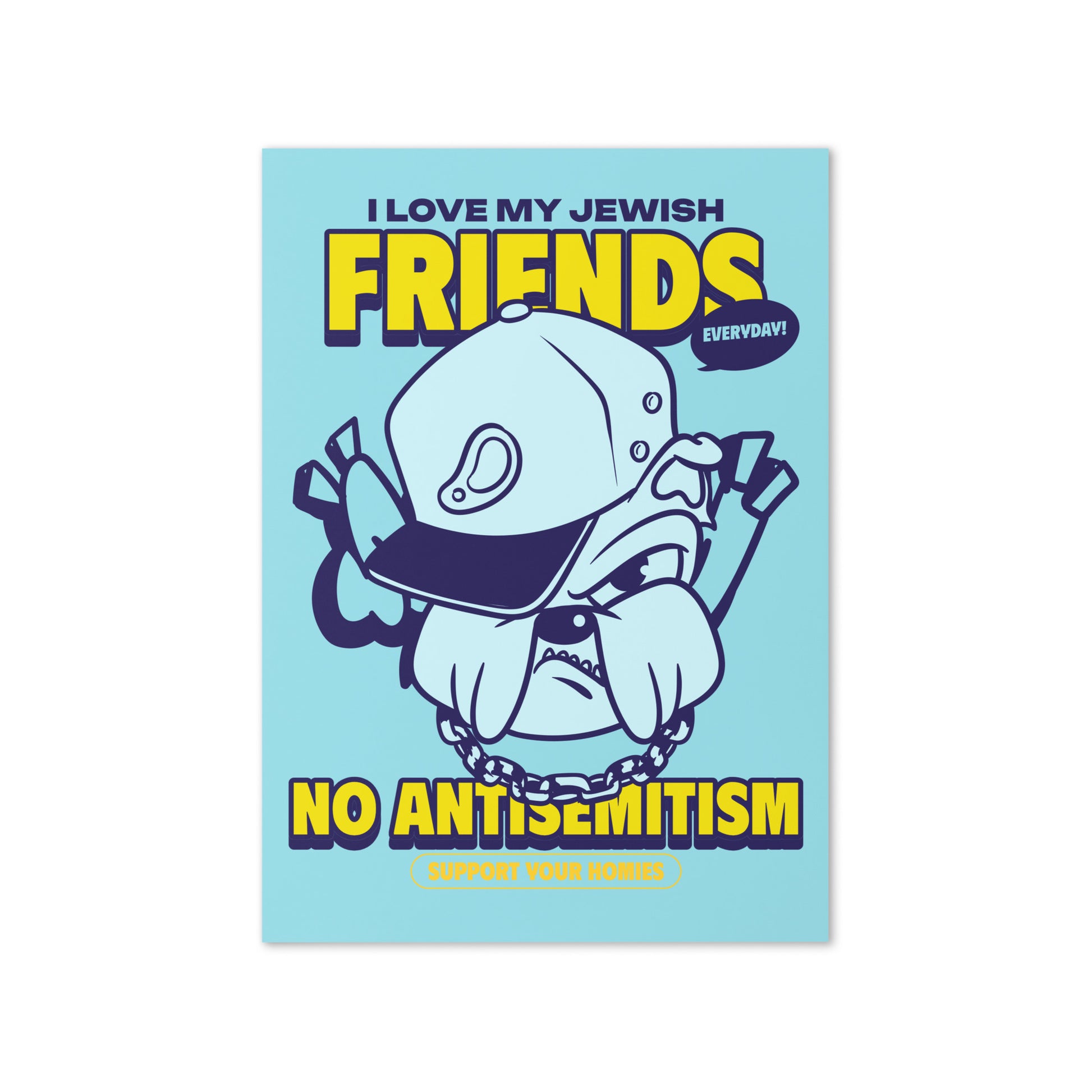 Streetart Graffiti Cartoon | Antisemitism | Greeting Card
