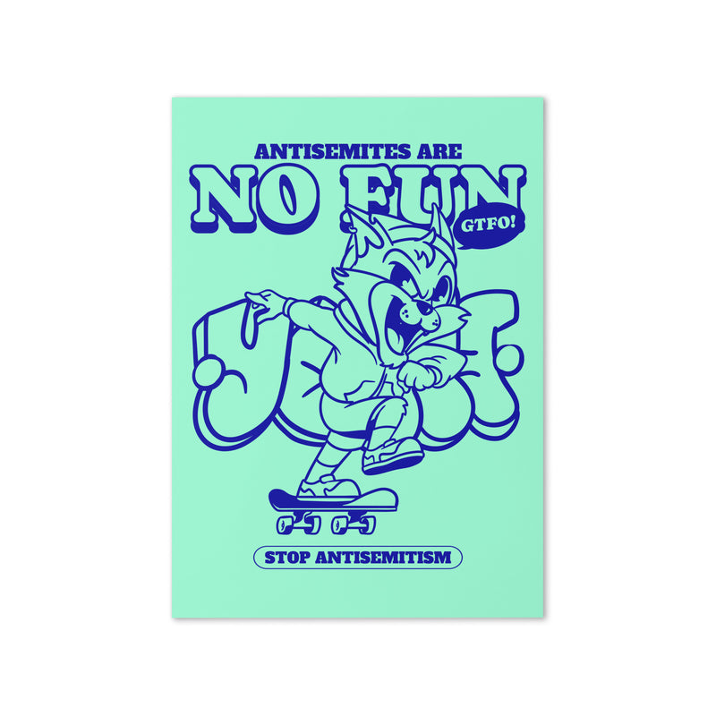 Streetart Graffiti Cartoon | Antisemitism | Greeting Card