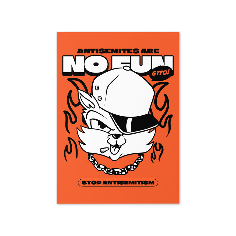 Streetart Graffiti Cartoon | Antisemitism | Greeting Card