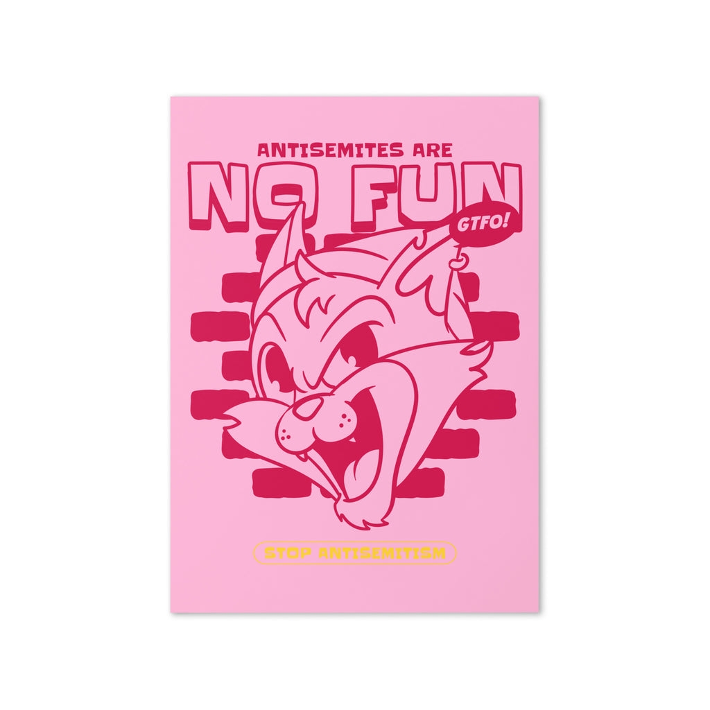 Streetart Graffiti Cartoon | Antisemitism | Greeting Card