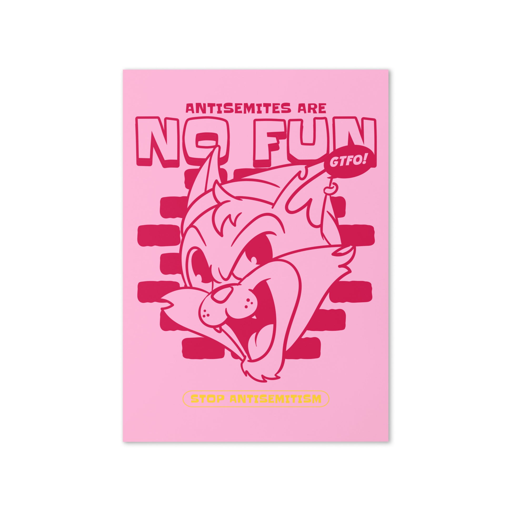 Streetart Graffiti Cartoon | Antisemitism | Greeting Card