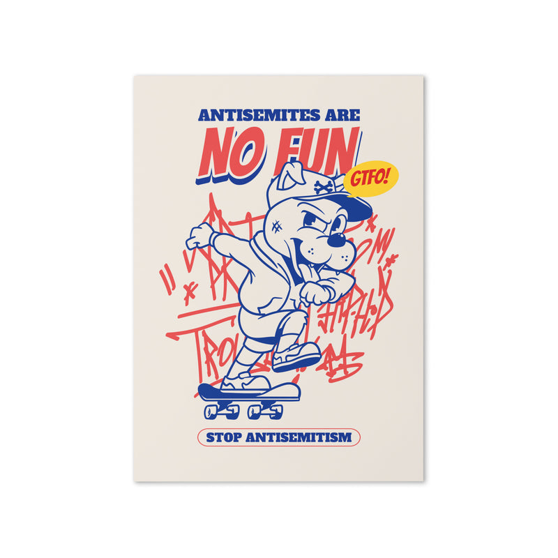 Streetart Graffiti Cartoon | Antisemitism | Greeting Card