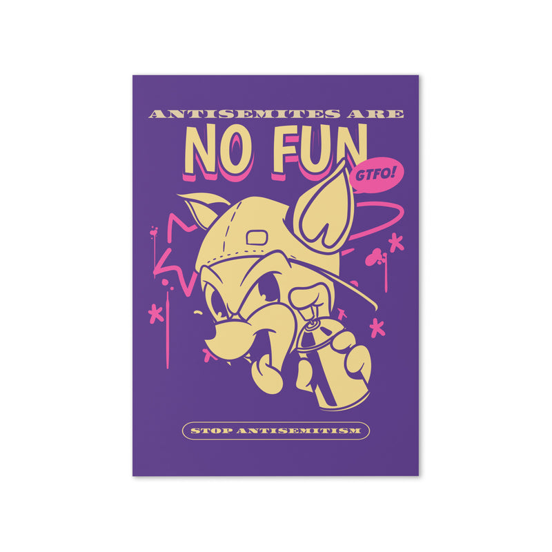 Streetart Graffiti Cartoon | Antisemitism | Greeting Card