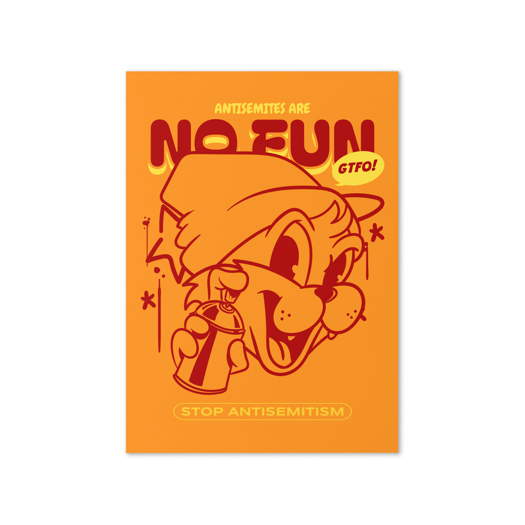 Streetart Graffiti Cartoon | Antisemitism | Greeting Card