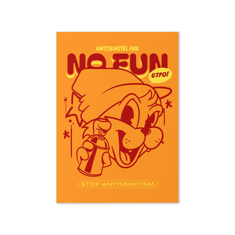 Streetart Graffiti Cartoon | Antisemitism | Greeting Card