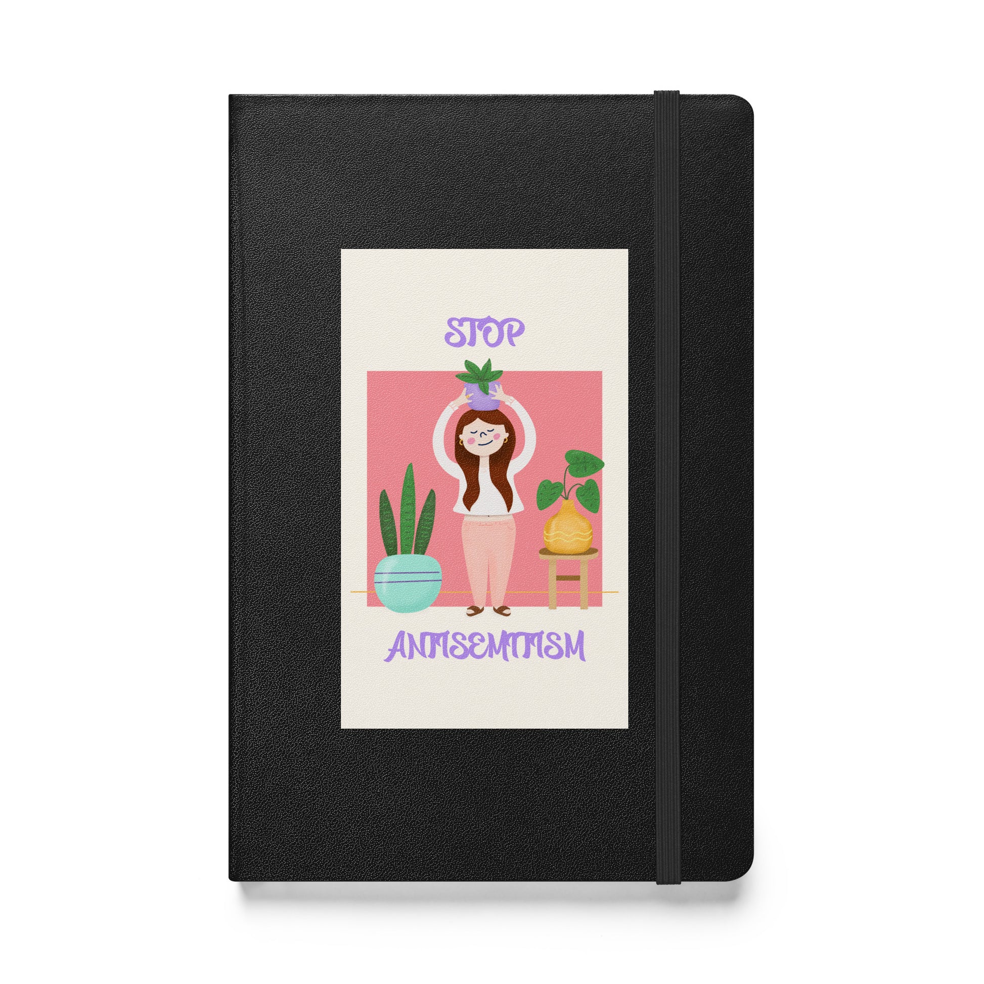 Stop Antisemitism | Plants & Flowers Edition | Hardcover Notebook