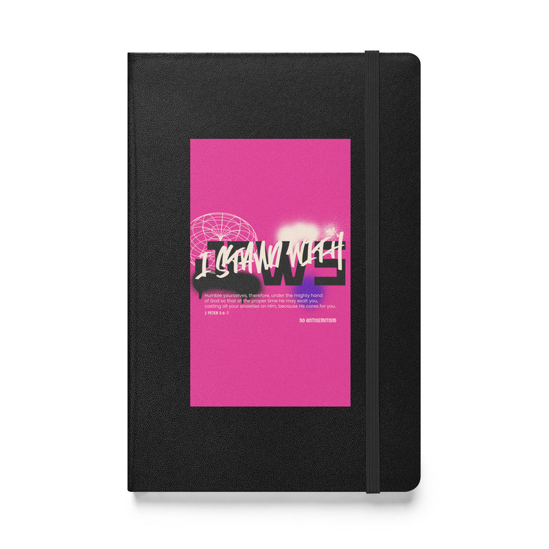 I Stand With Jews Graffiti Bible Verse | Hardcover Notebook