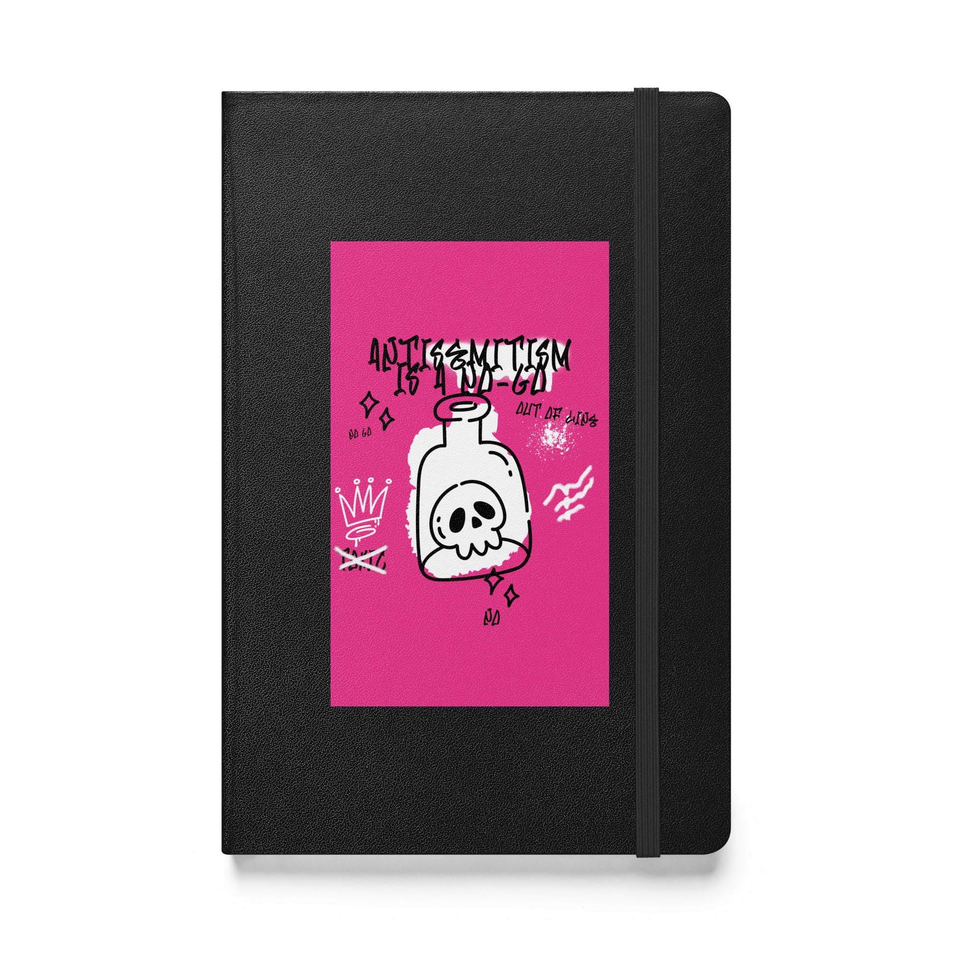 No Go Graffiti Doodle | Antisemitism | Hardcover Notebook