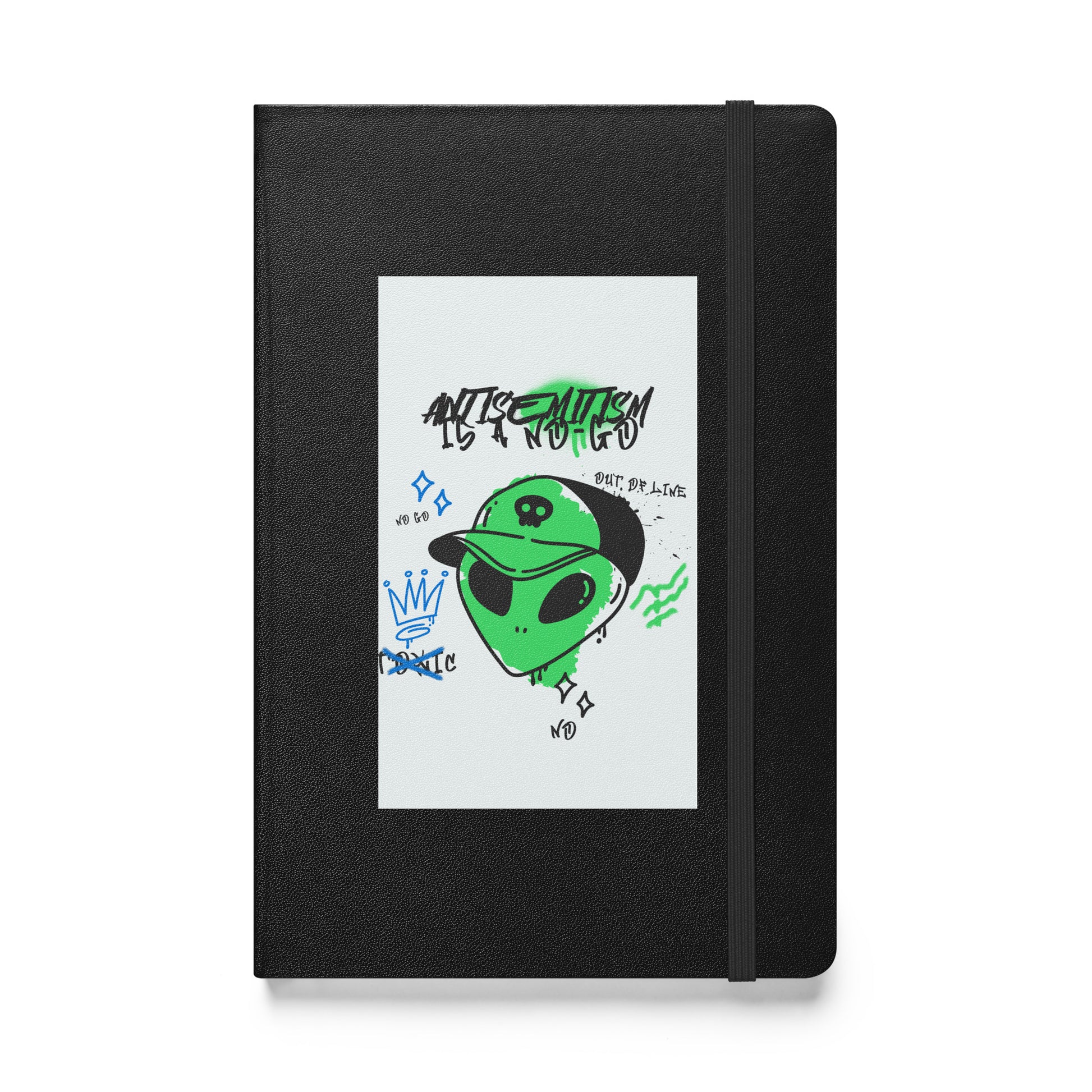 No Go Graffiti Doodle | Antisemitism | Hardcover Notebook