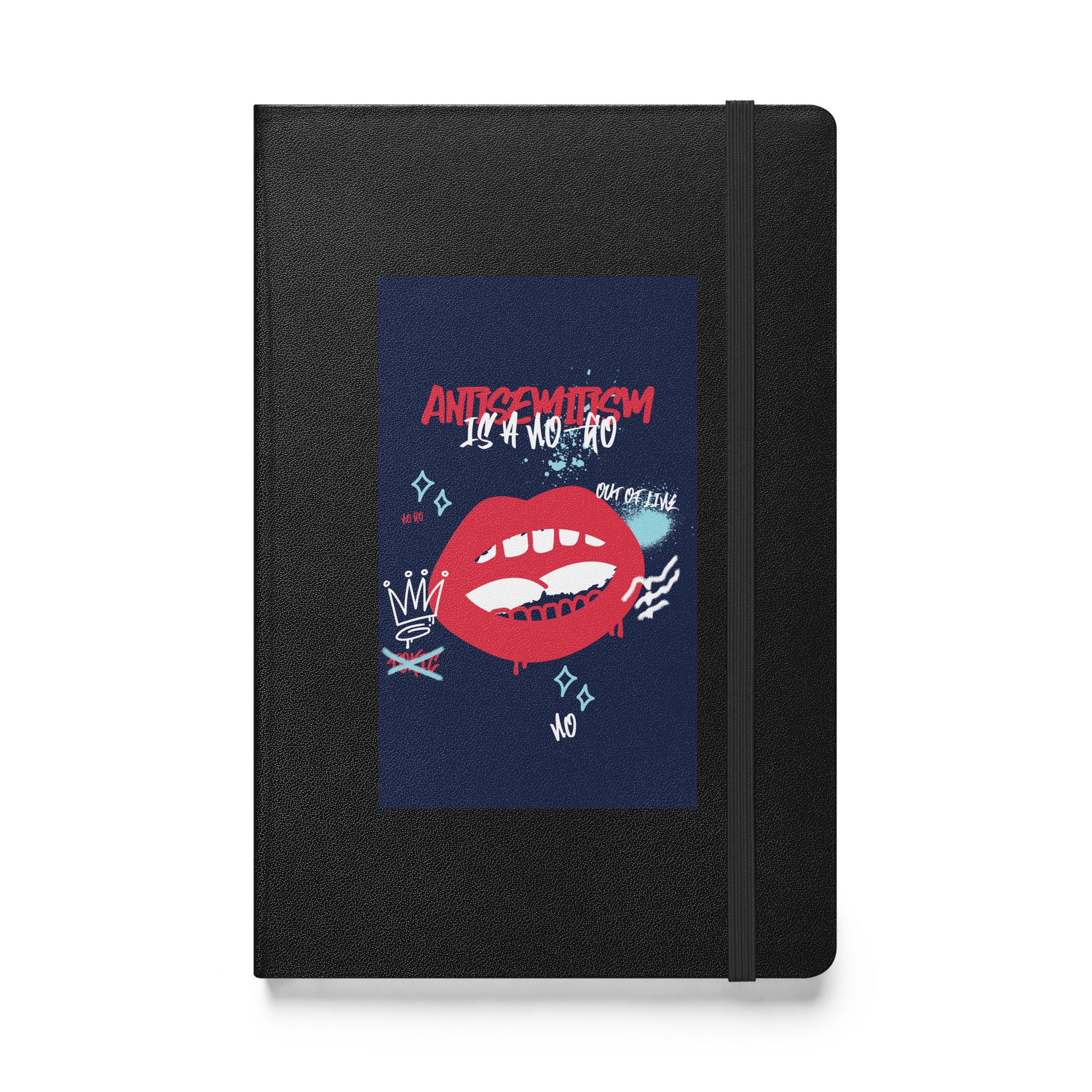 No Go Graffiti Doodle | Antisemitism | Hardcover Notebook Jouparty