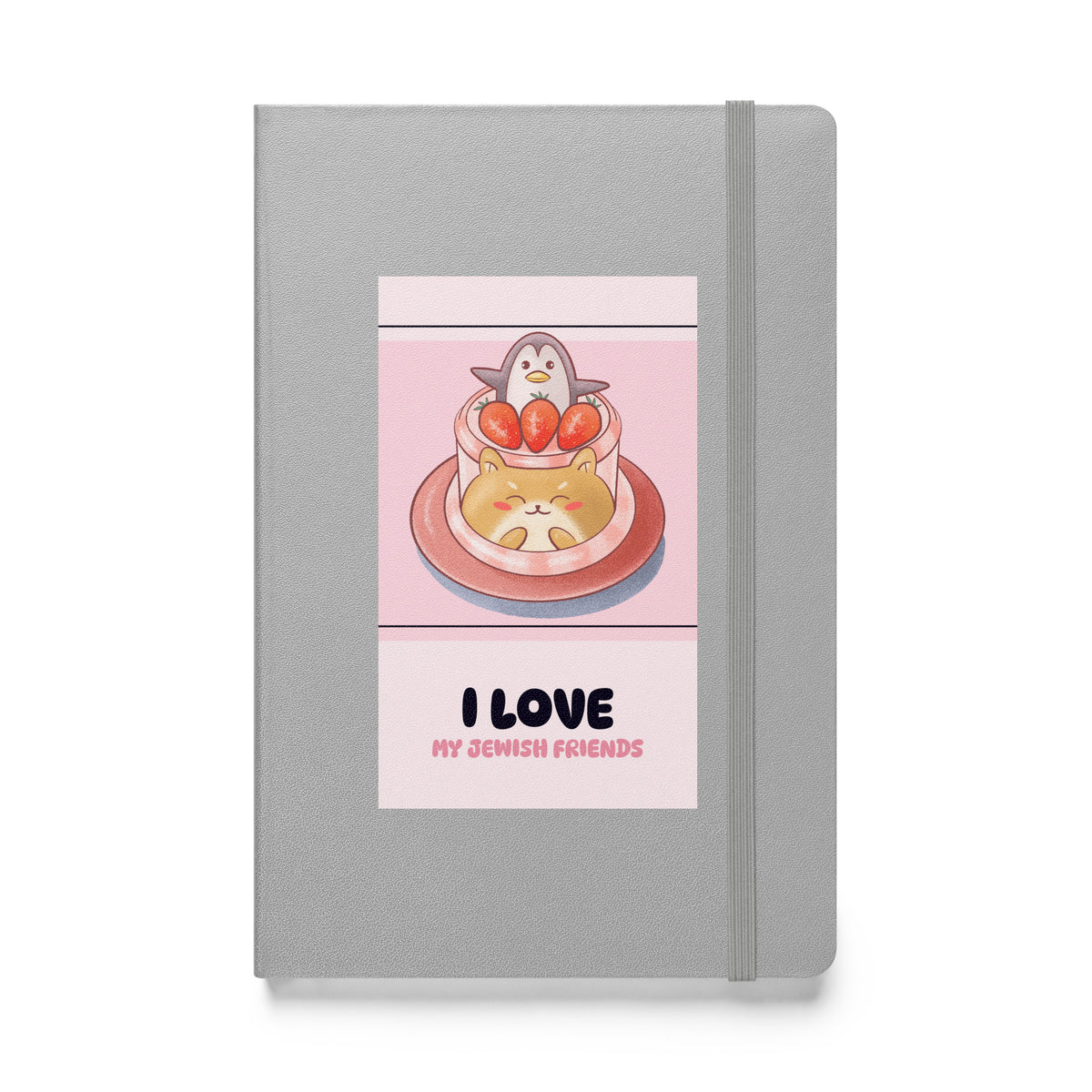 I Love My Jewish Friends | Pink Edition | Hardcover Notebook Jouparty