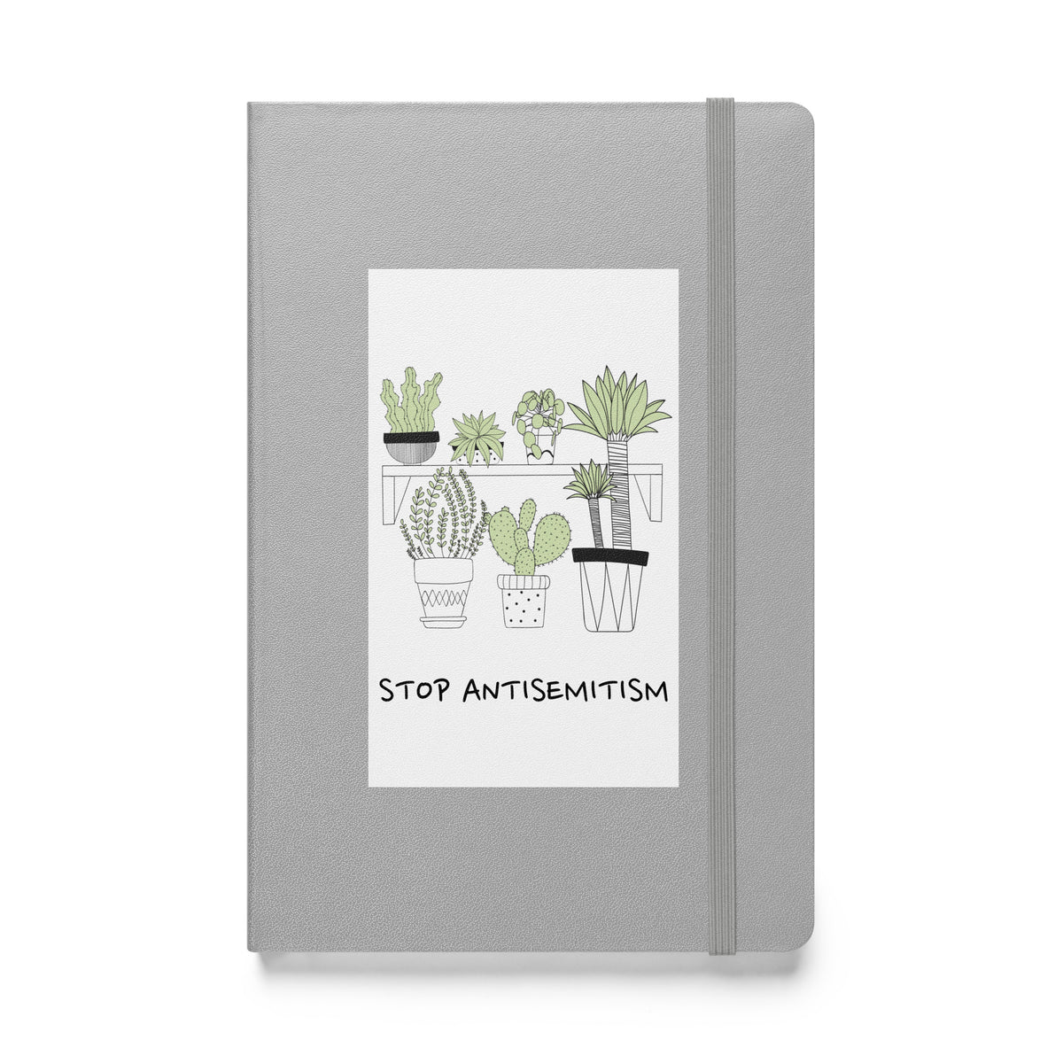 Stop Antisemitism | Plants & Flowers Edition | Hardcover Notebook Jouparty