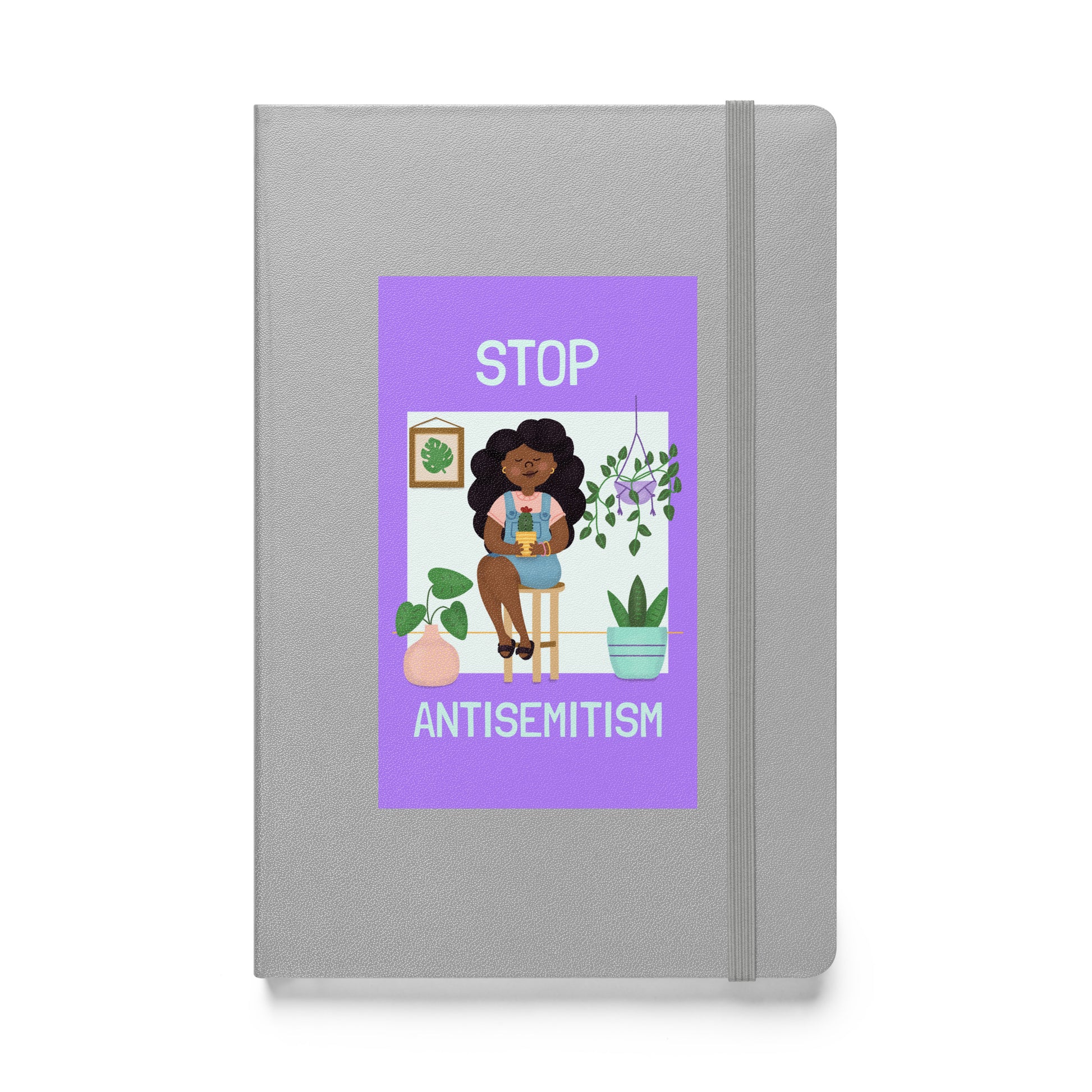 Stop Antisemitism | Plants & Flowers Edition | Hardcover Notebook Jouparty