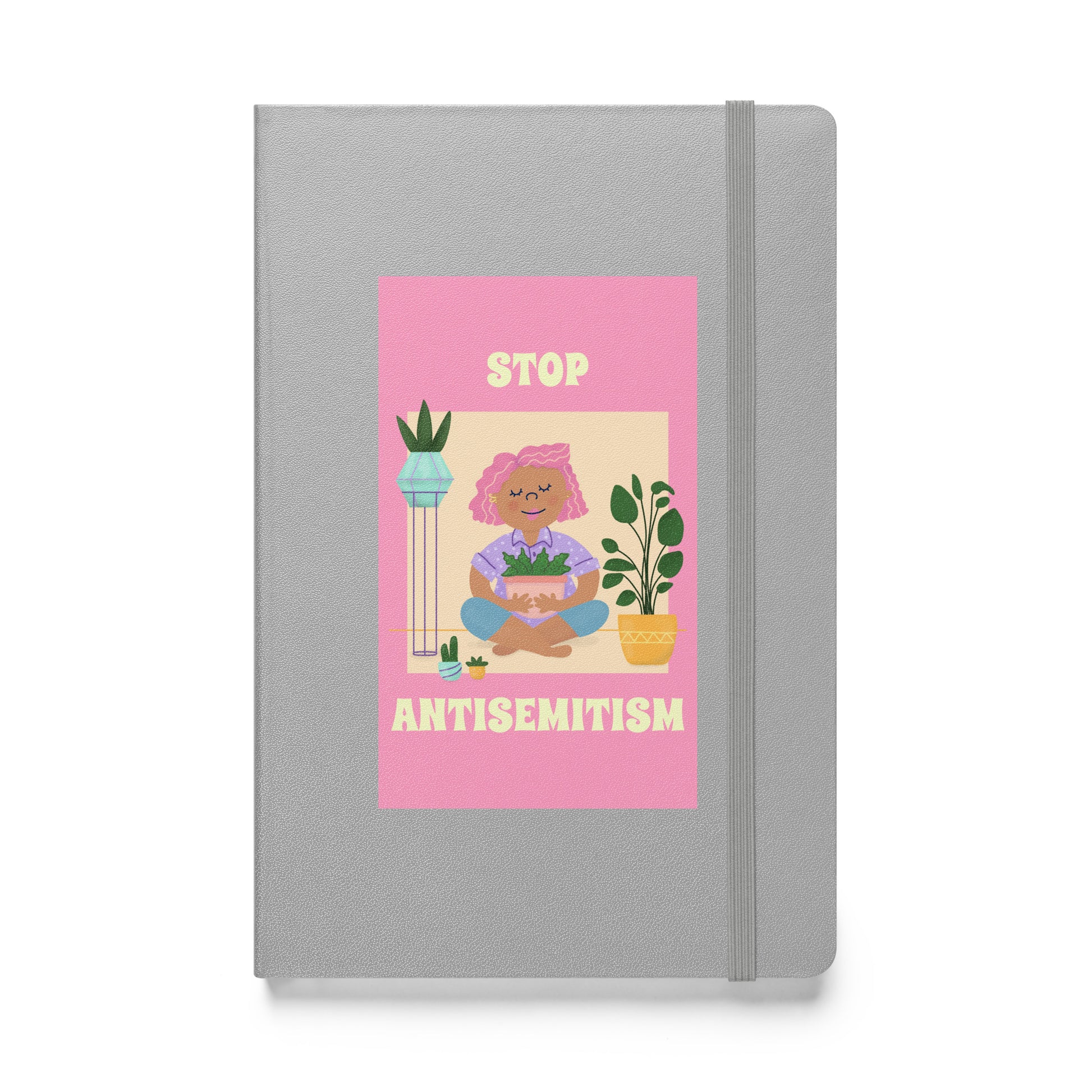Stop Antisemitism | Plants & Flowers Edition | Hardcover Notebook Jouparty
