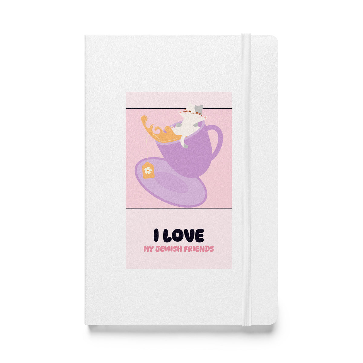I Love My Jewish Friends | Pink Edition | Hardcover Notebook Jouparty