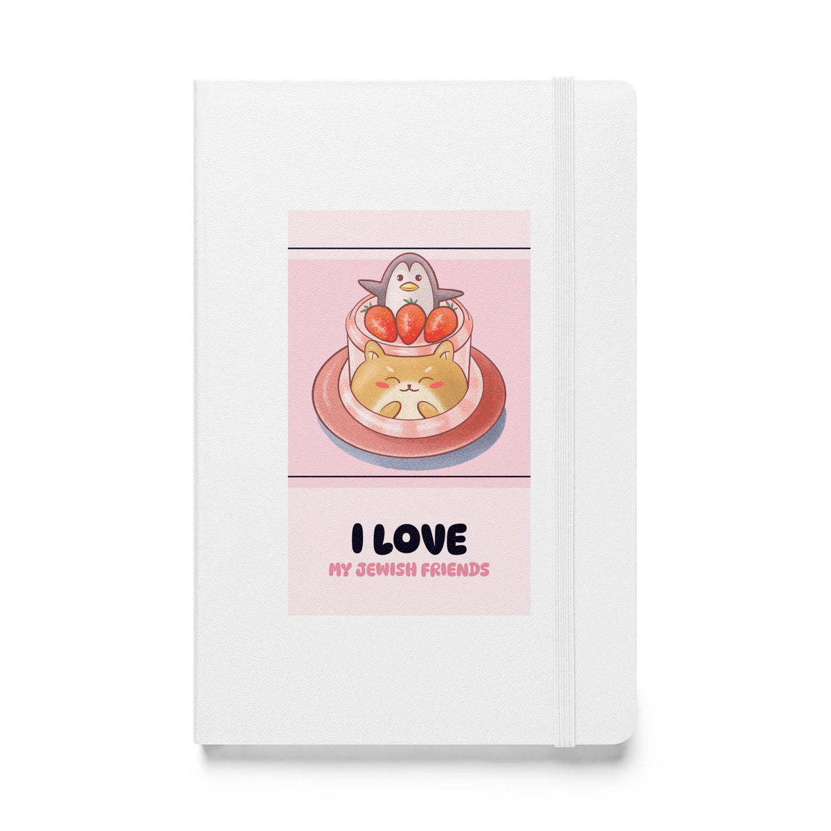 I Love My Jewish Friends | Pink Edition | Hardcover Notebook Jouparty