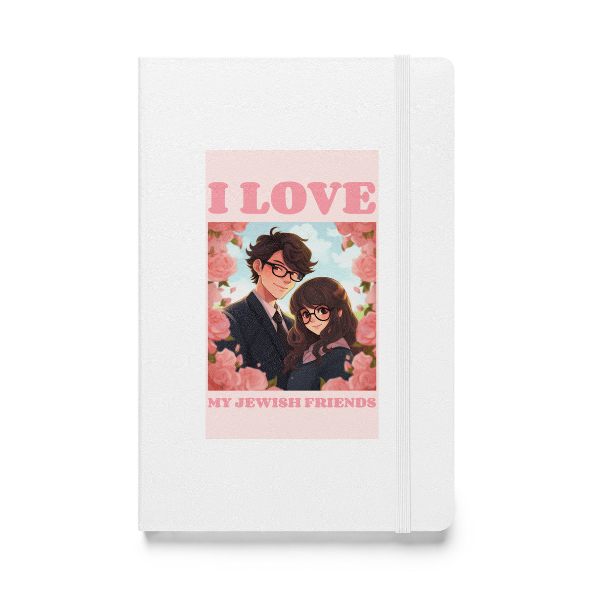 I Love My Jewish Friends | Pink Edition | Hardcover Notebook Jouparty