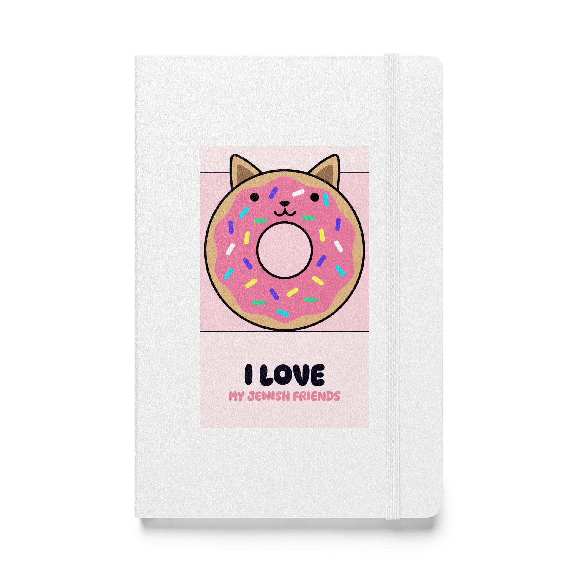 I Love My Jewish Friends | Pink Edition | Hardcover Notebook Jouparty