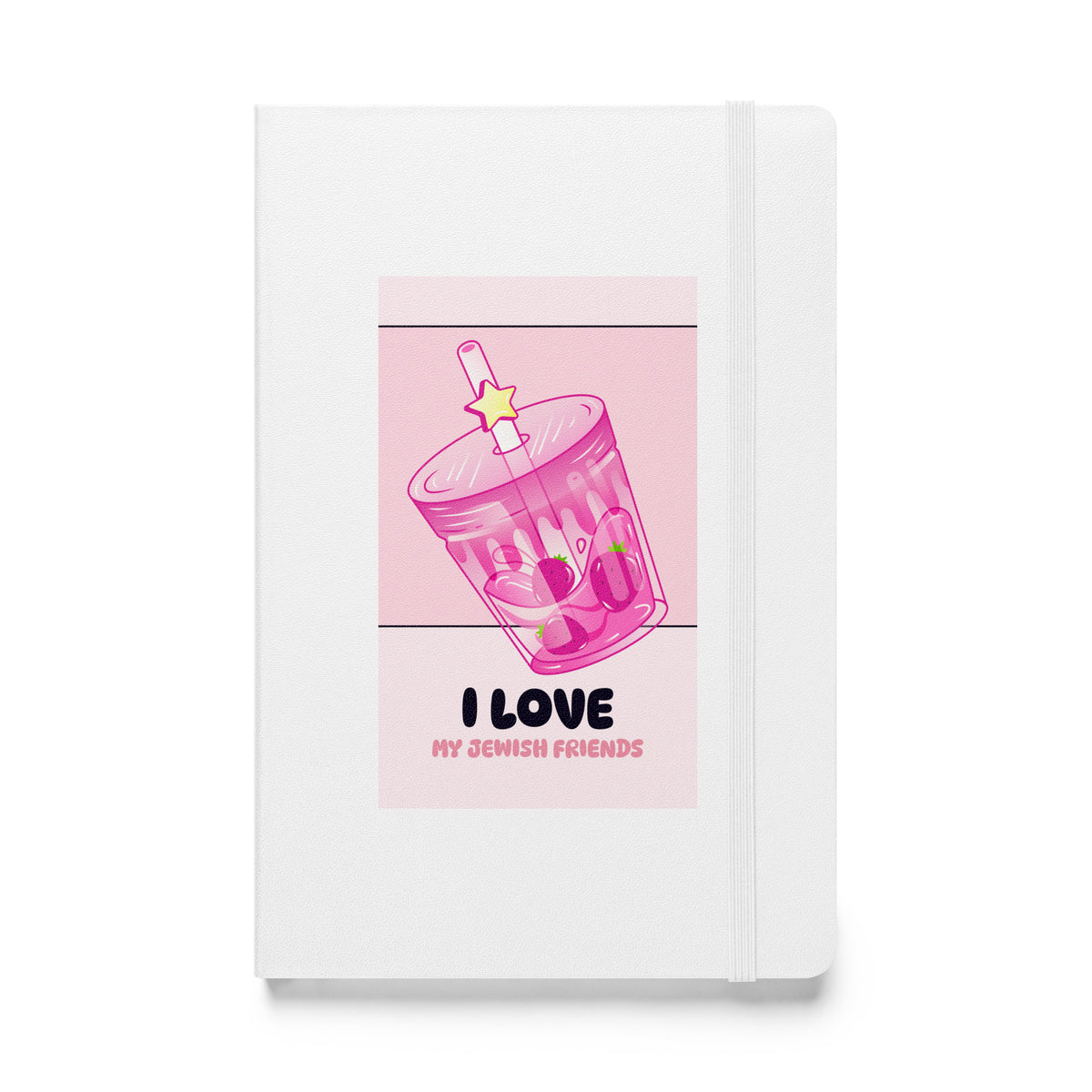 I Love My Jewish Friends | Pink Edition | Hardcover Notebook Jouparty