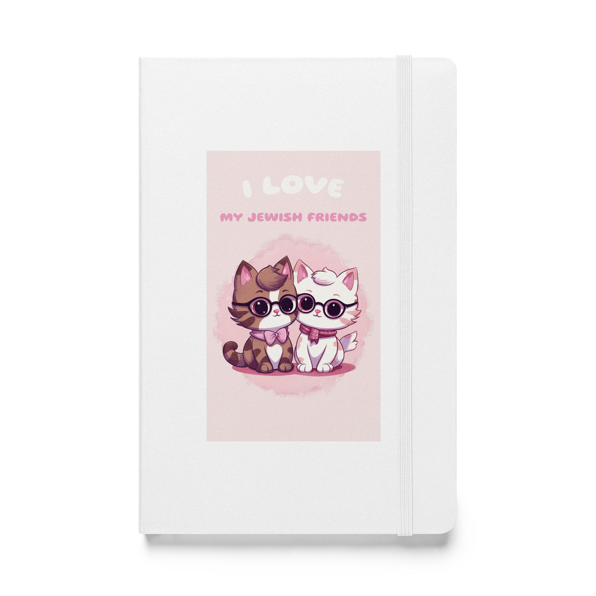 I Love My Jewish Friends | Pink Edition | Hardcover Notebook Jouparty