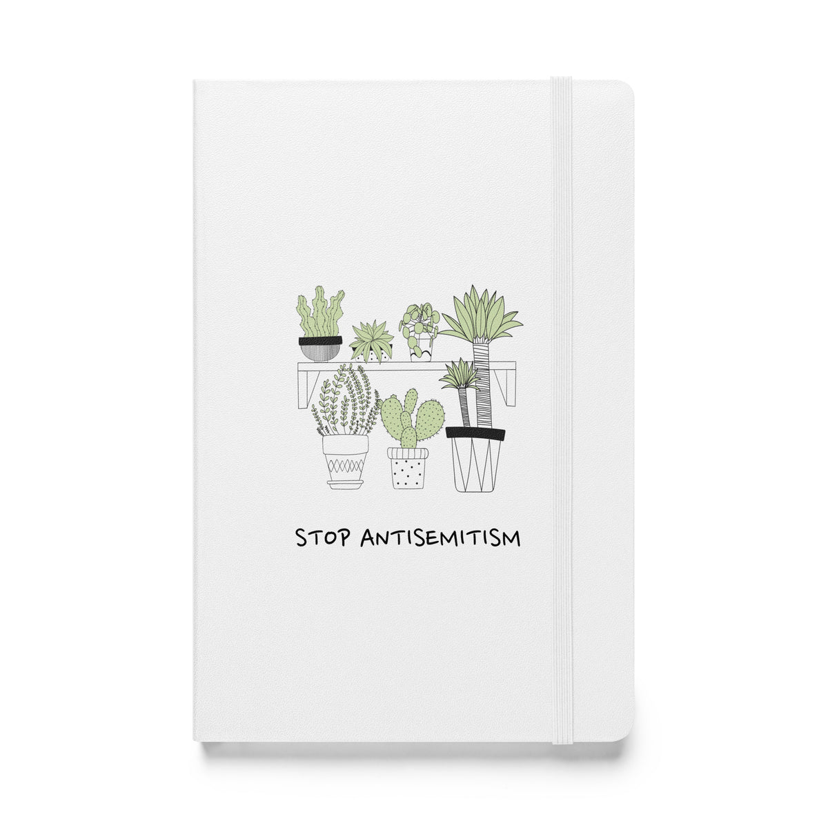 Stop Antisemitism | Plants & Flowers Edition | Hardcover Notebook Jouparty