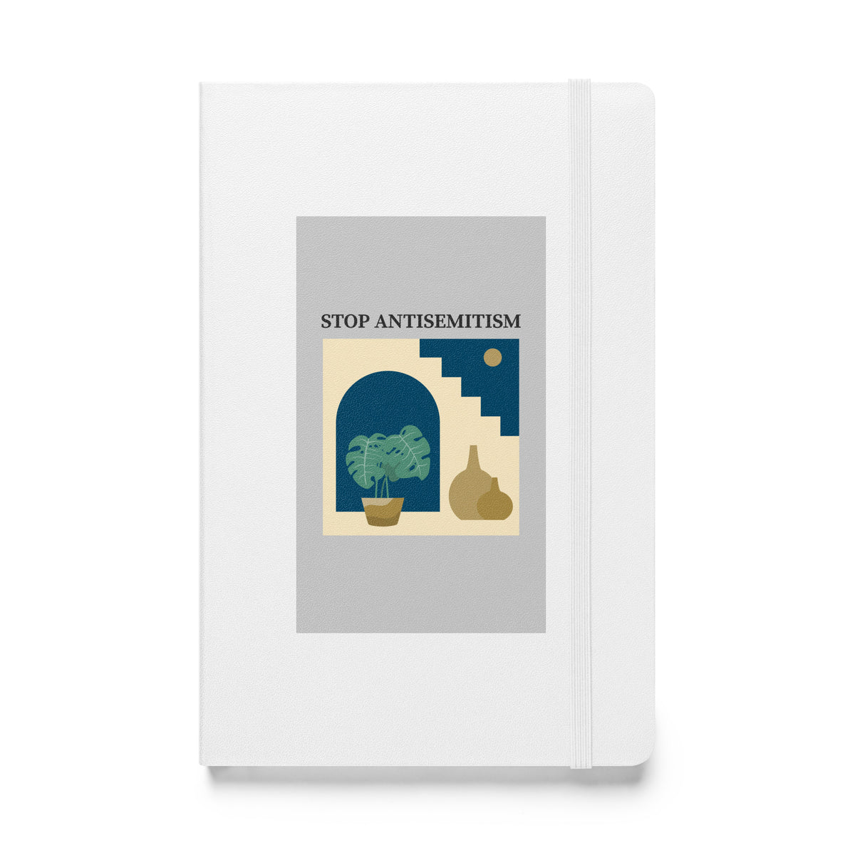 Stop Antisemitism | Plants & Flowers Edition | Hardcover Notebook Jouparty