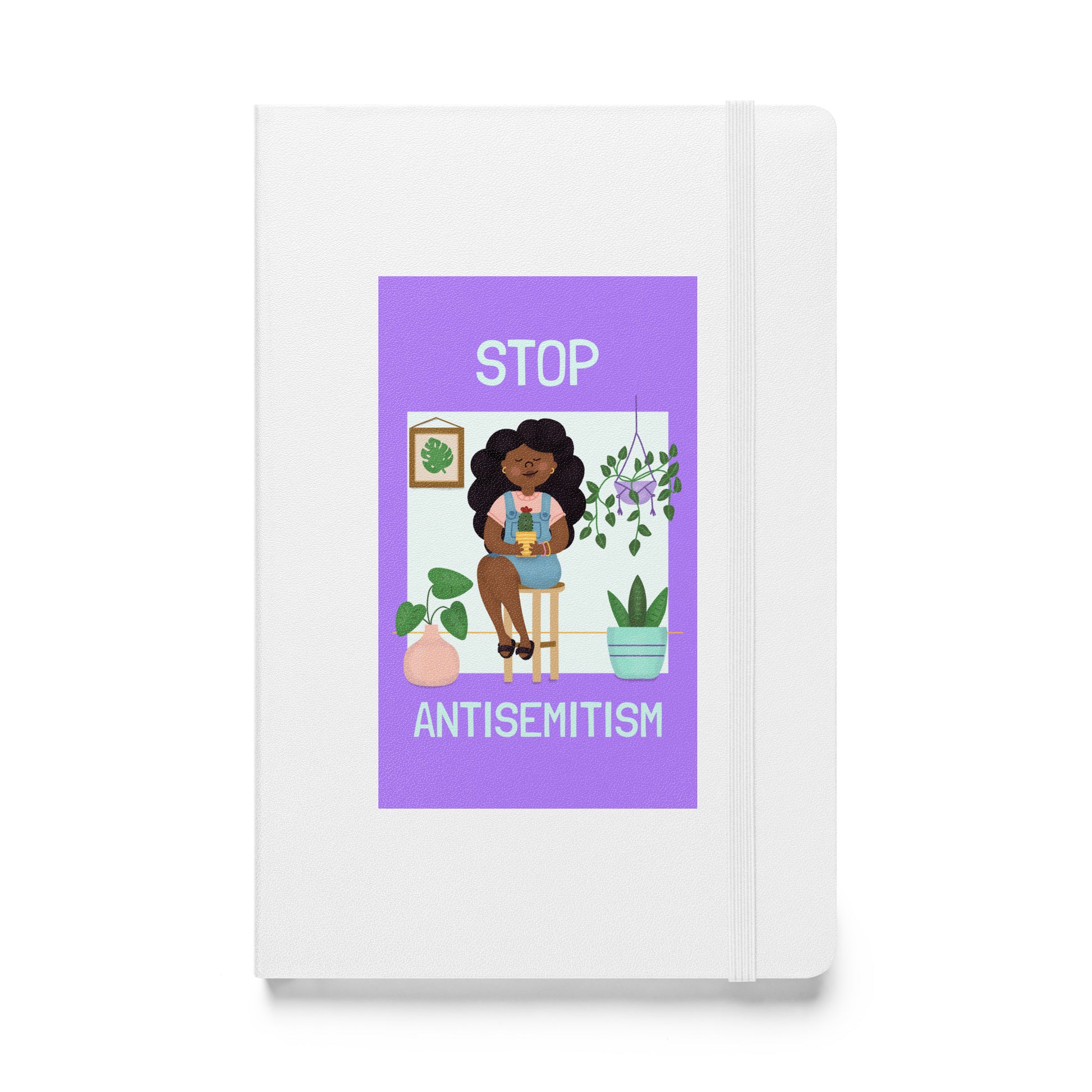 Stop Antisemitism | Plants & Flowers Edition | Hardcover Notebook Jouparty
