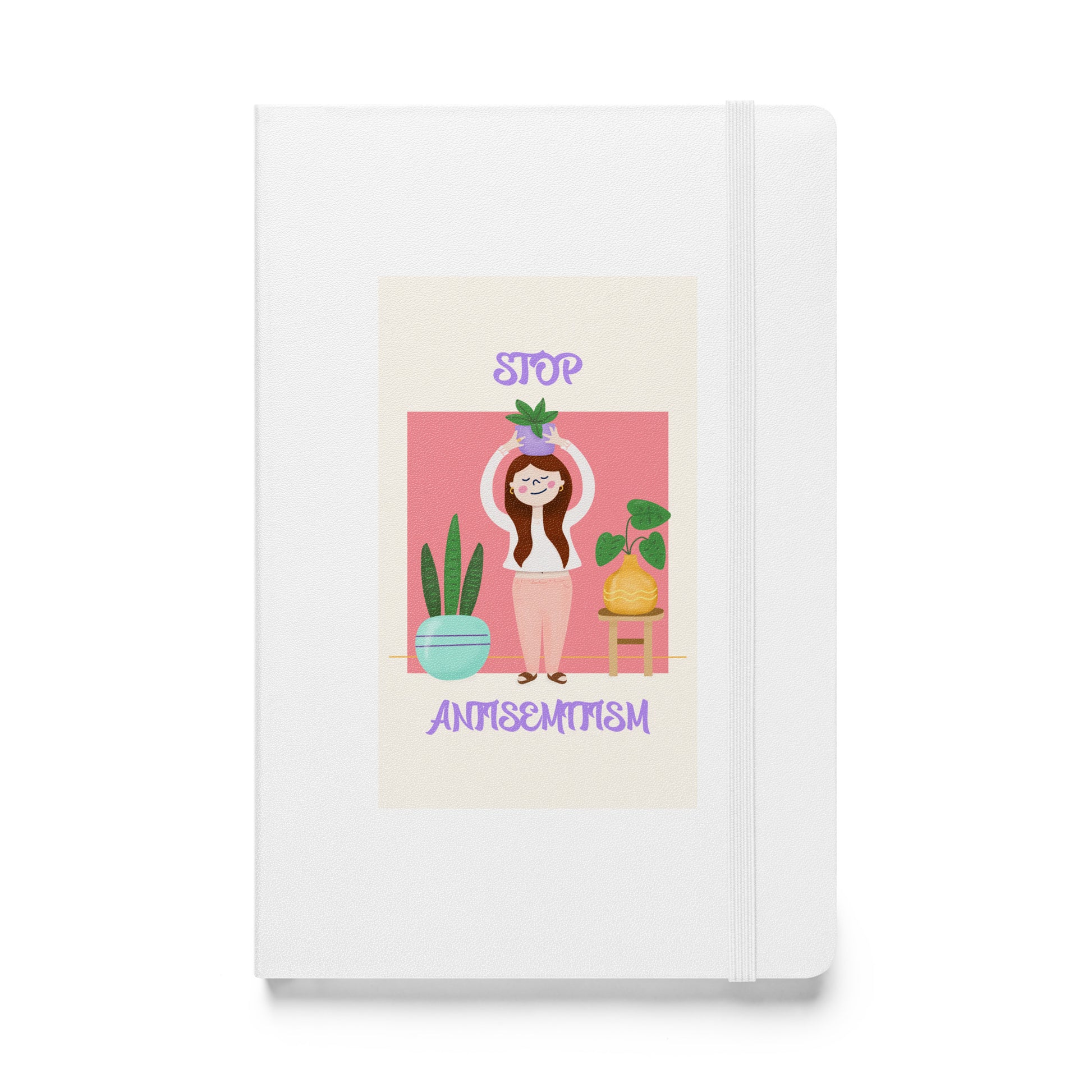 Stop Antisemitism | Plants & Flowers Edition | Hardcover Notebook