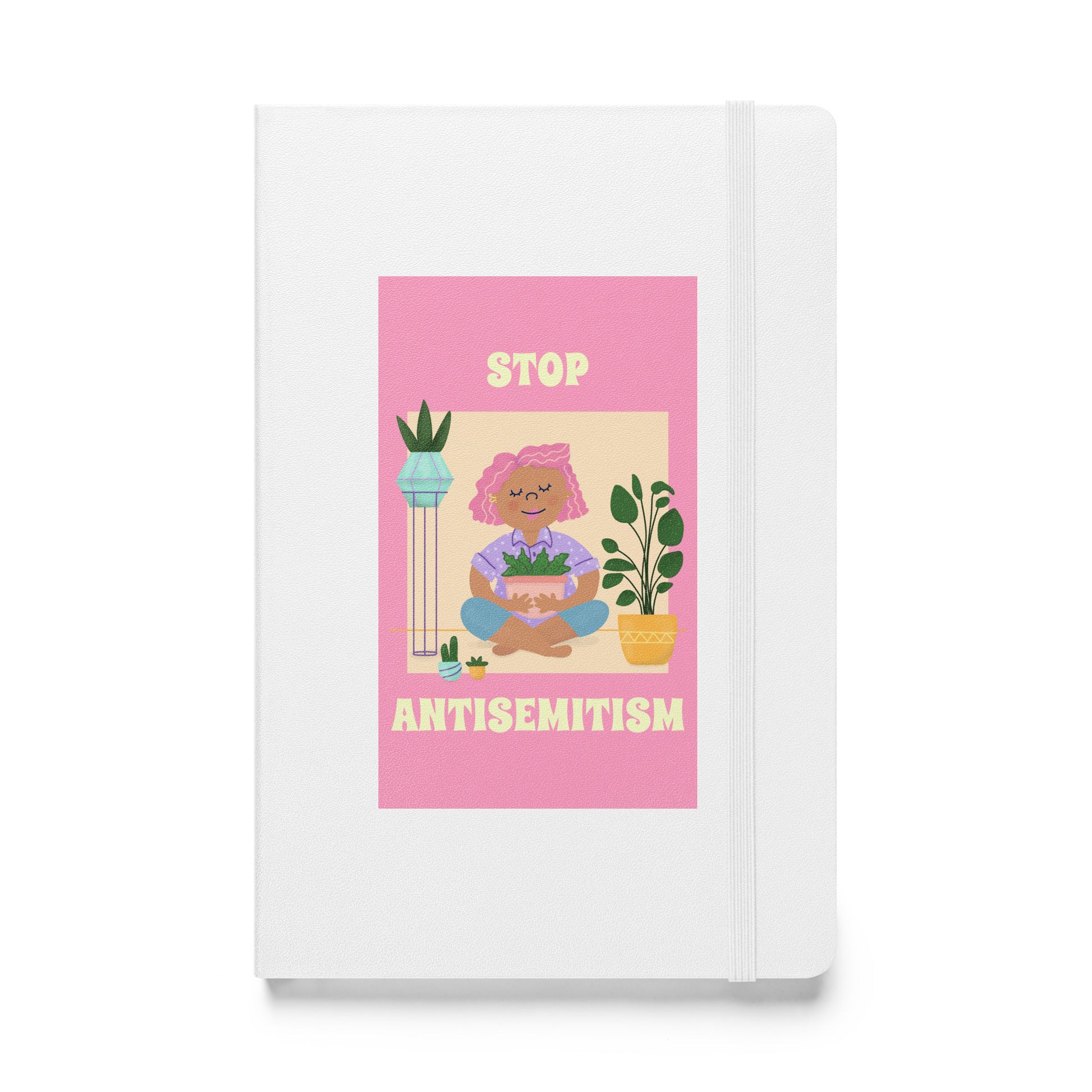 Stop Antisemitism | Plants & Flowers Edition | Hardcover Notebook Jouparty