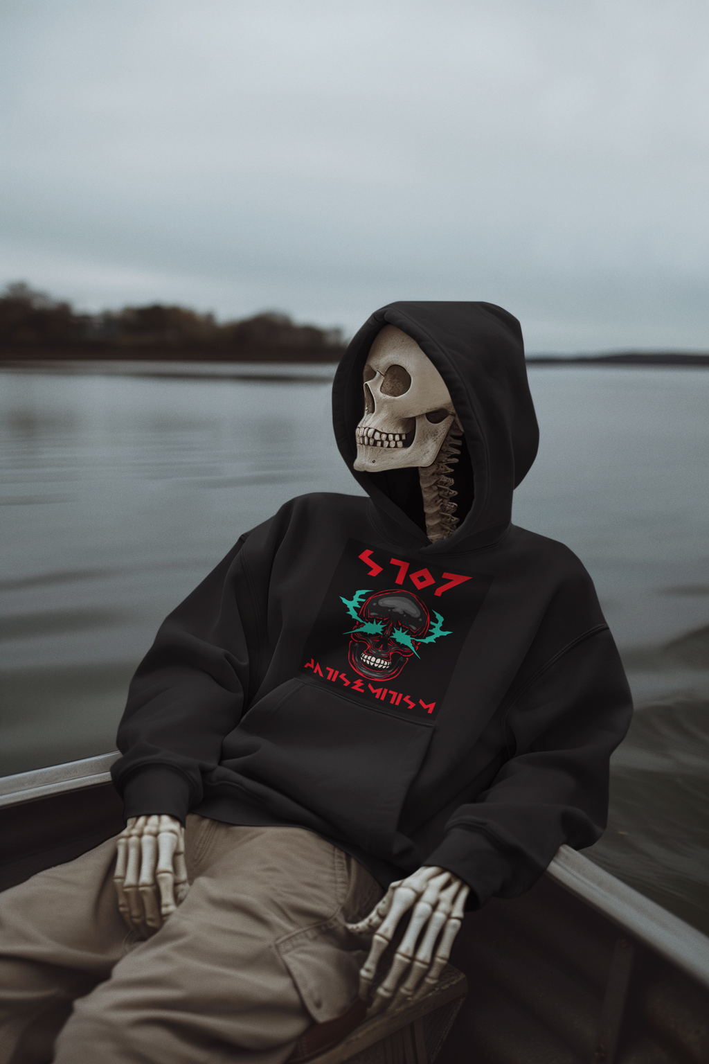 Red Fight | Antisemitism | Unisex Hoodie