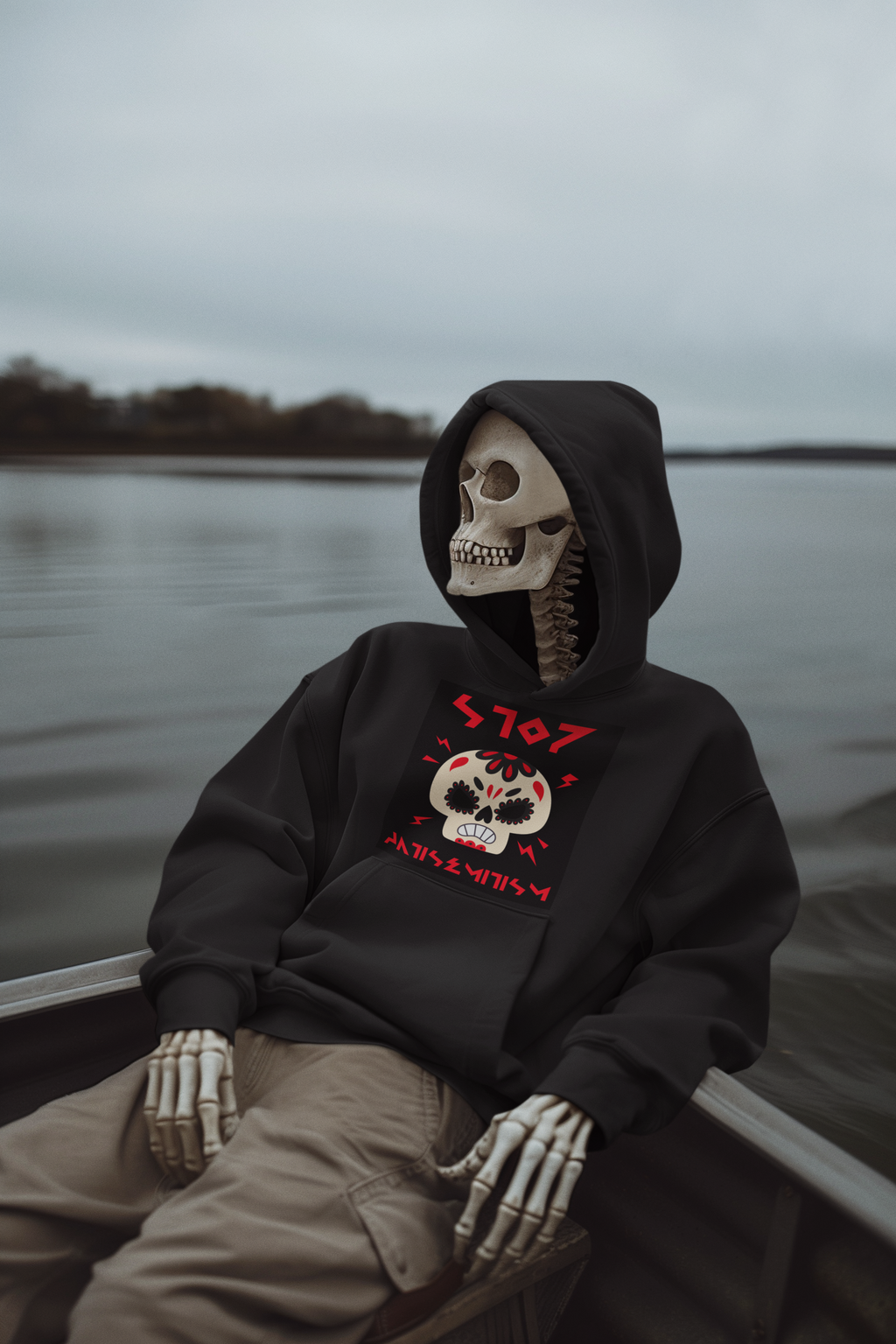 Red Fight | Antisemitism | Unisex Hoodie