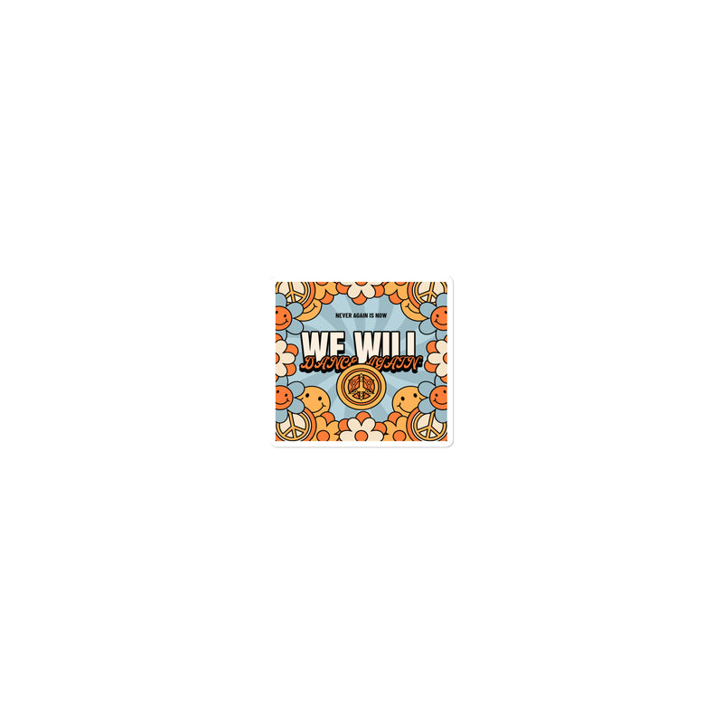 We Will Dance Again | Retro-Blue Style | Kiss Cut Sticker