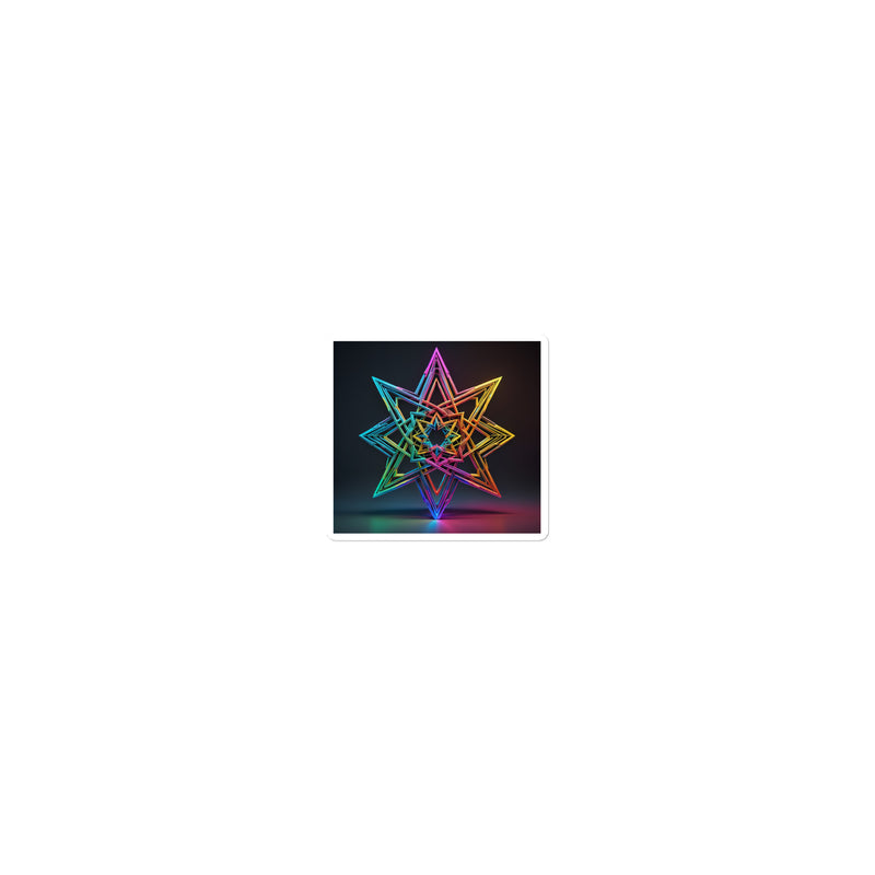 Futuristic Shine | Star Of David | Kiss Cut Sticker