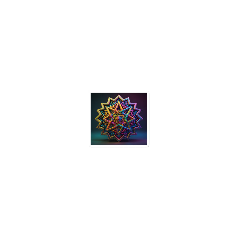 Futuristic Shine | Star Of David | Kiss Cut Sticker