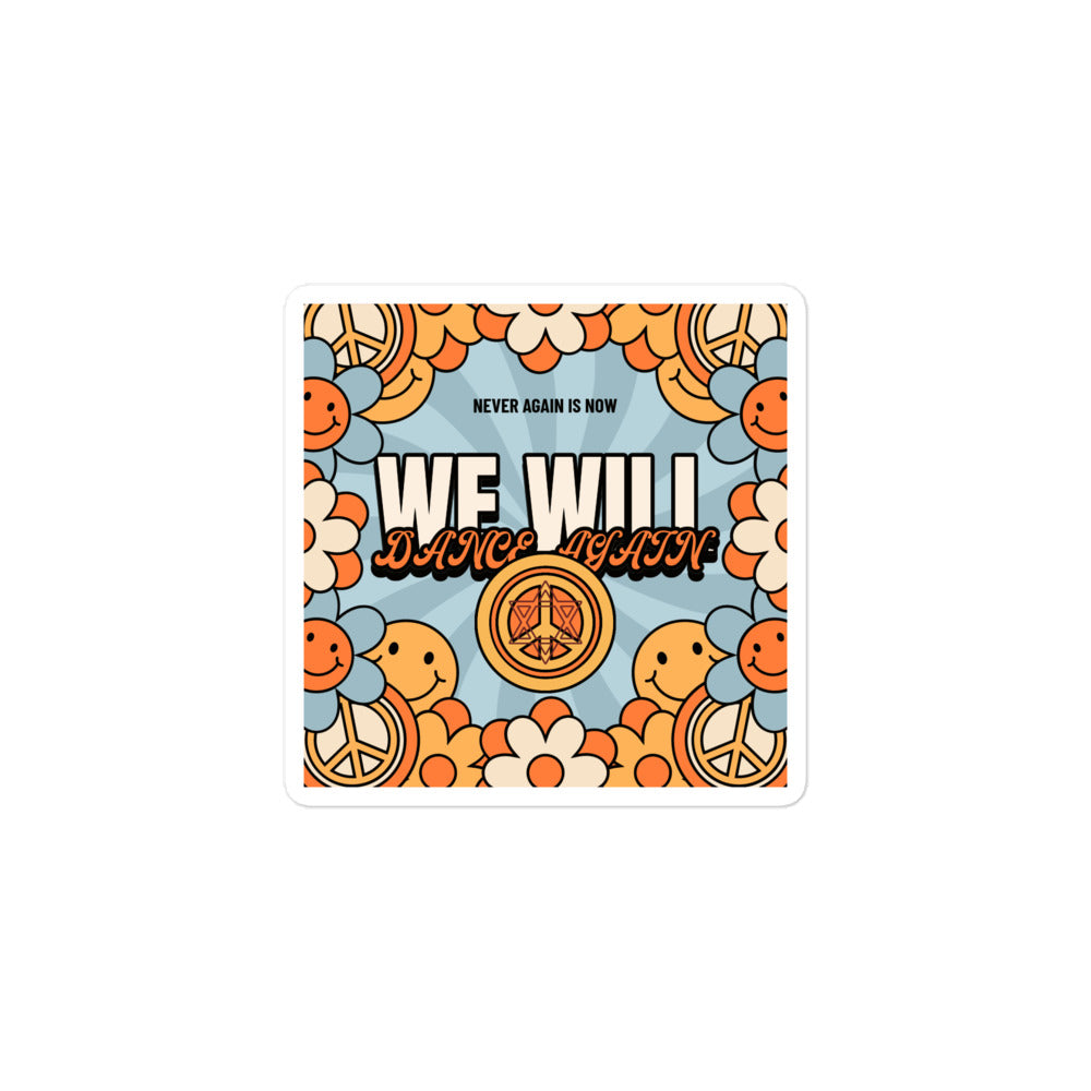 We Will Dance Again | Retro-Blue Style | Kiss Cut Sticker Jouparty