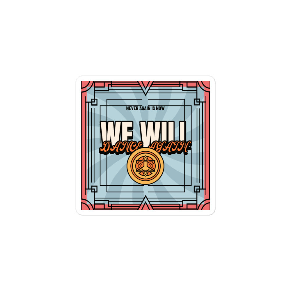 We Will Dance Again | Retro-Blue Style | Kiss Cut Sticker Jouparty
