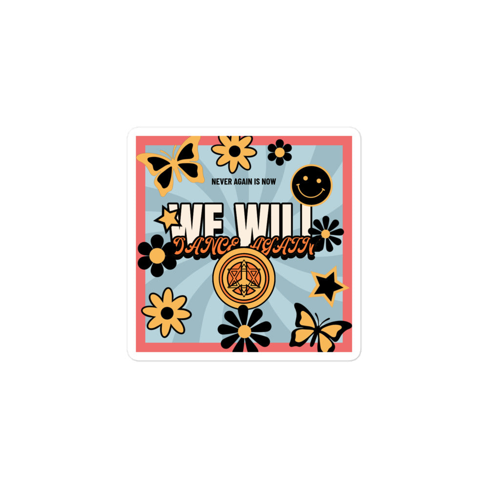 We Will Dance Again | Retro-Blue Style | Kiss Cut Sticker Jouparty