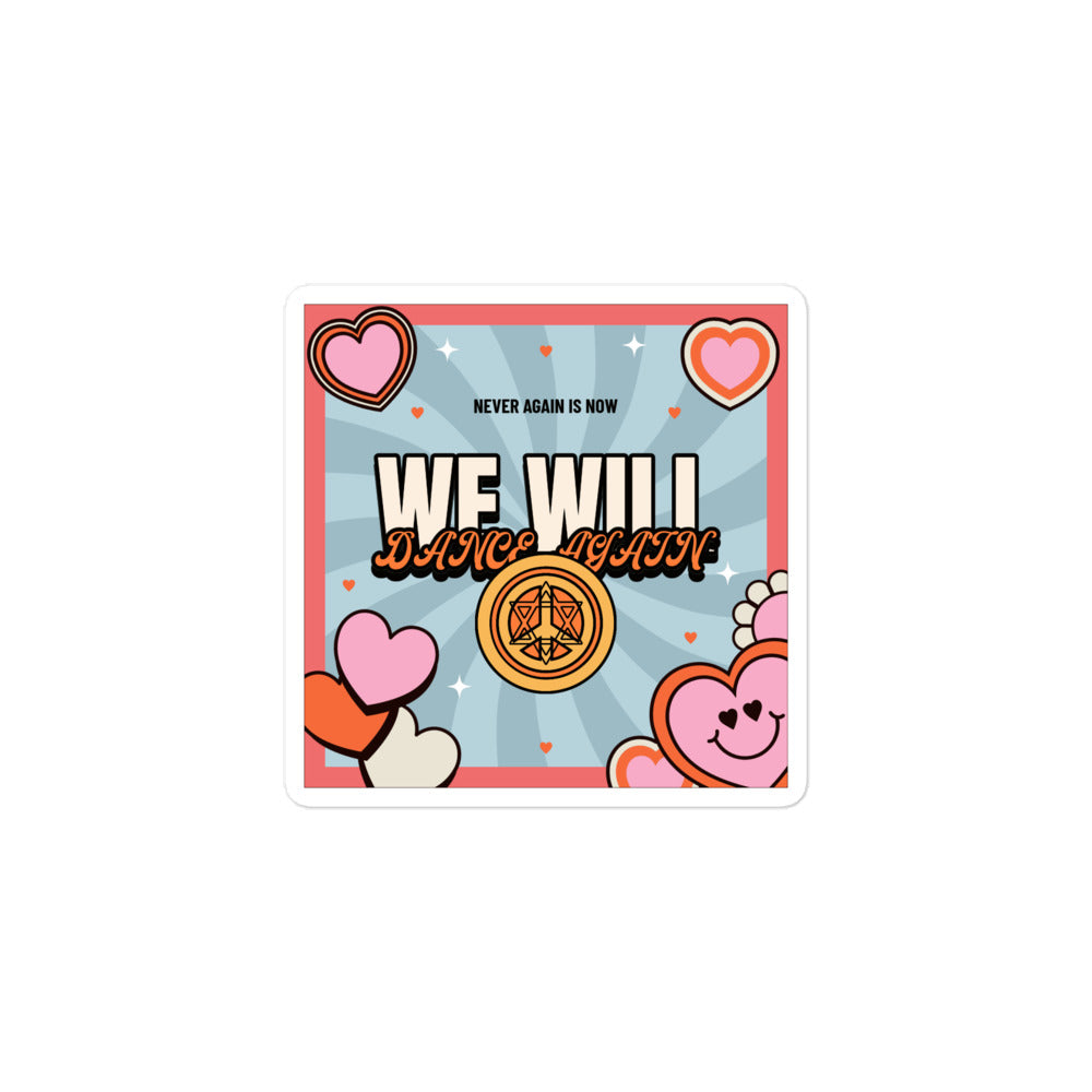 We Will Dance Again | Retro-Blue Style | Kiss Cut Sticker Jouparty