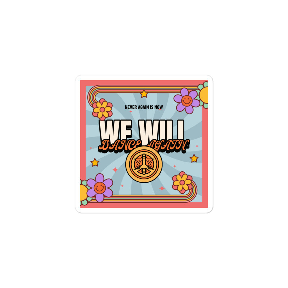 We Will Dance Again | Retro-Blue Style | Kiss Cut Sticker Jouparty