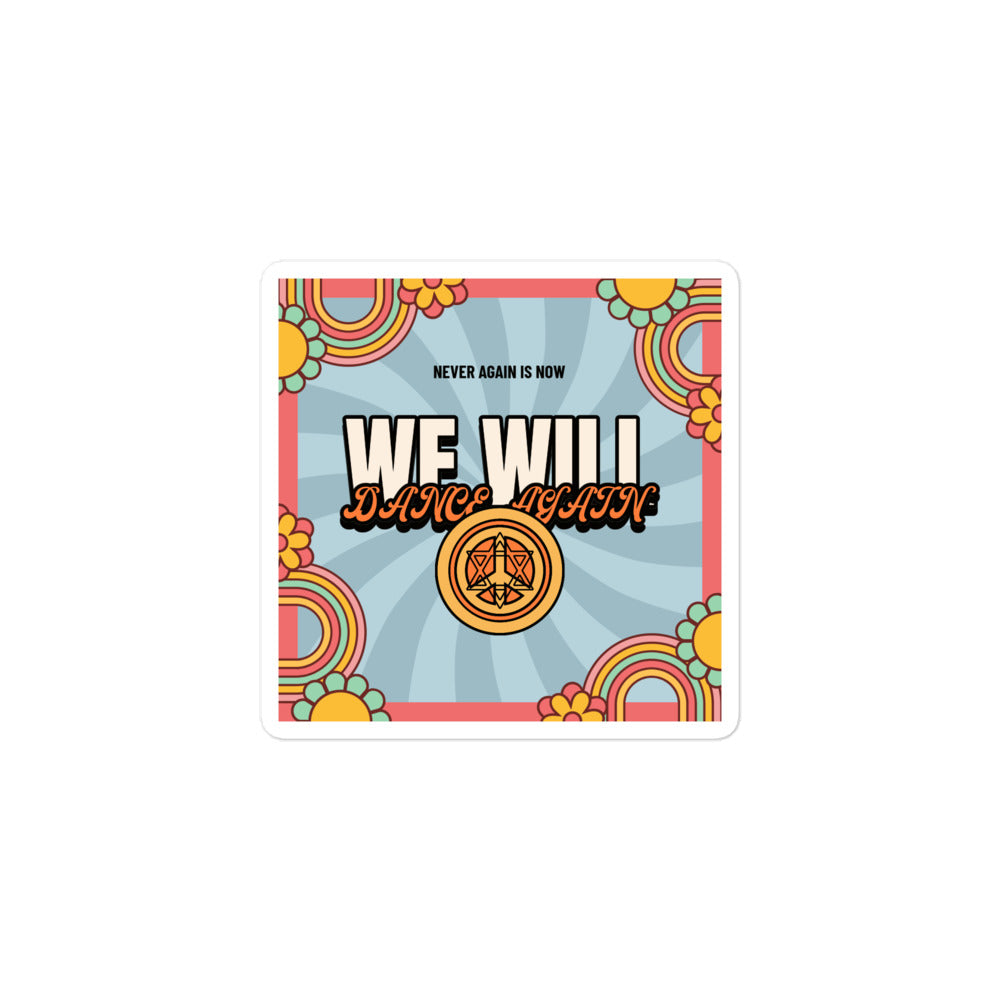 We Will Dance Again | Retro-Blue Style | Kiss Cut Sticker Jouparty