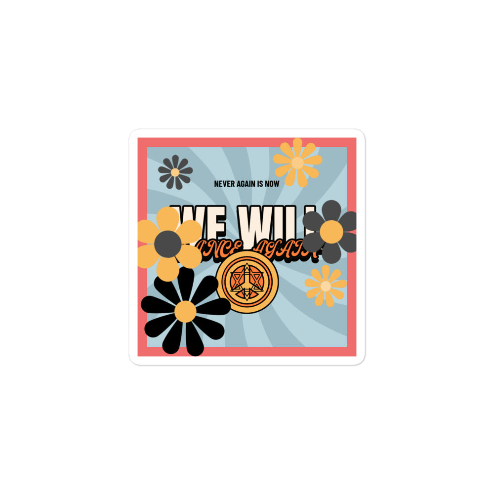 We Will Dance Again | Retro-Blue Style | Kiss Cut Sticker Jouparty