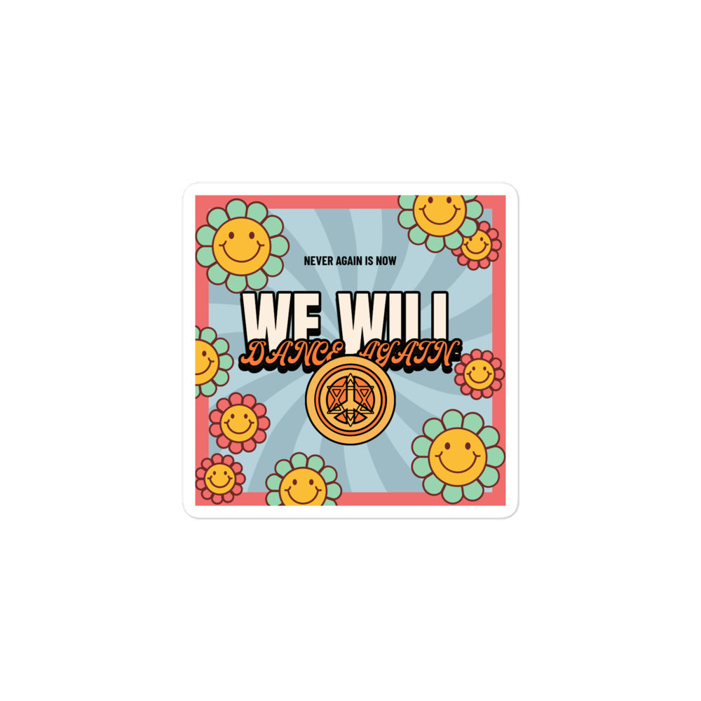 We Will Dance Again | Retro-Blue Style | Kiss Cut Sticker Jouparty