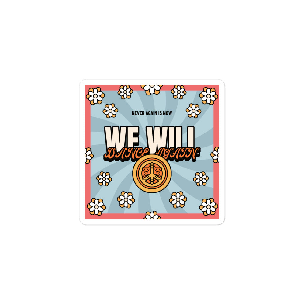 We Will Dance Again | Retro-Blue Style | Kiss Cut Sticker Jouparty