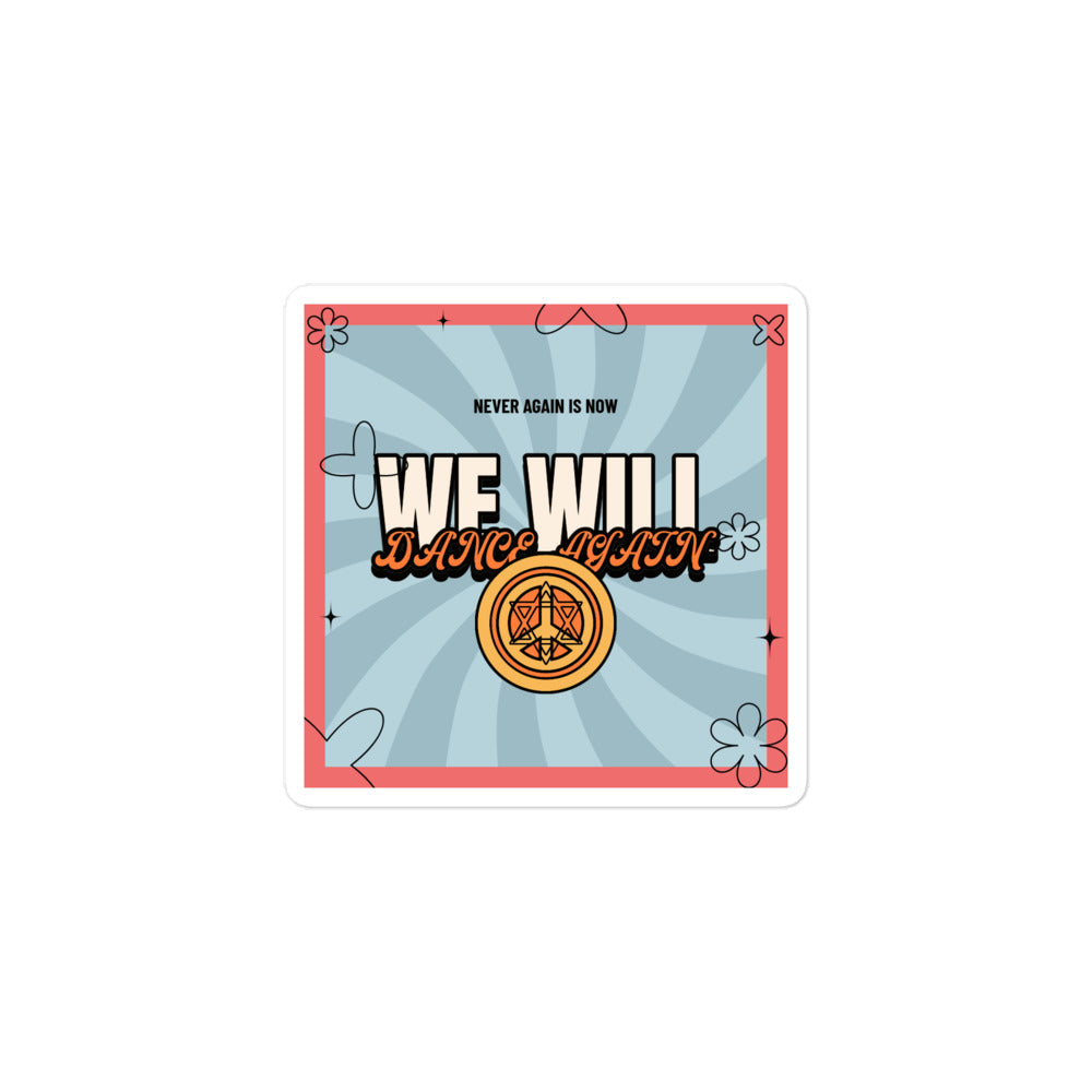 We Will Dance Again | Retro-Blue Style | Kiss Cut Sticker Jouparty
