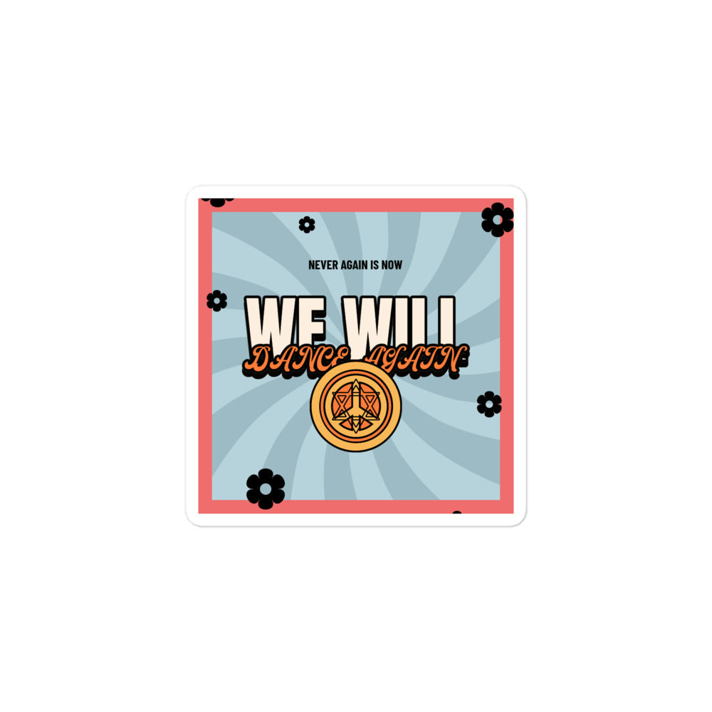 We Will Dance Again | Retro-Blue Style | Kiss Cut Sticker Jouparty