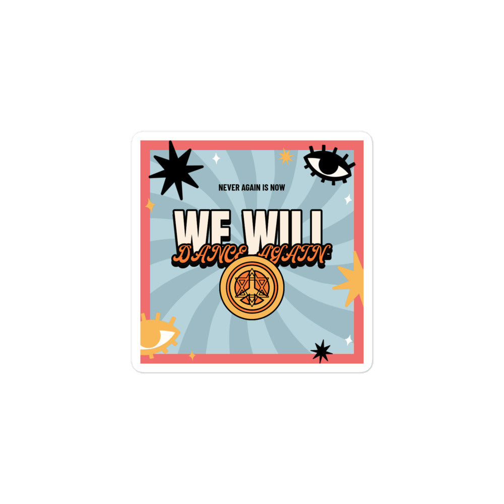 We Will Dance Again | Retro-Blue Style | Kiss Cut Sticker Jouparty
