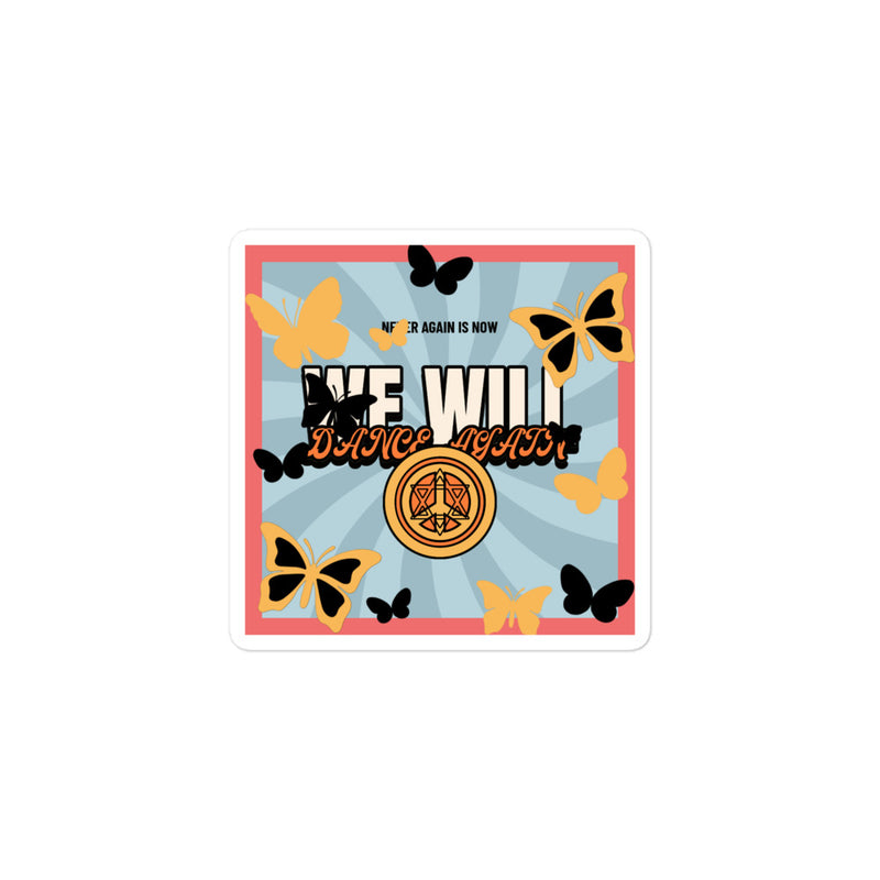 We Will Dance Again | Retro-Blue Style | Kiss Cut Sticker