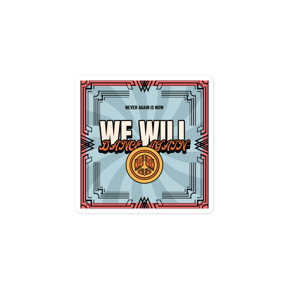 We Will Dance Again | Retro-Blue Style | Kiss Cut Sticker Jouparty